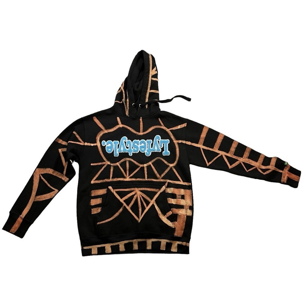 Lyfestyle hoodies size small Black and blue pre owned excelent condition